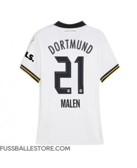 Günstige Borussia Dortmund Donyell Malen #21 3rd trikot Damen 2024-25 Kurzarm